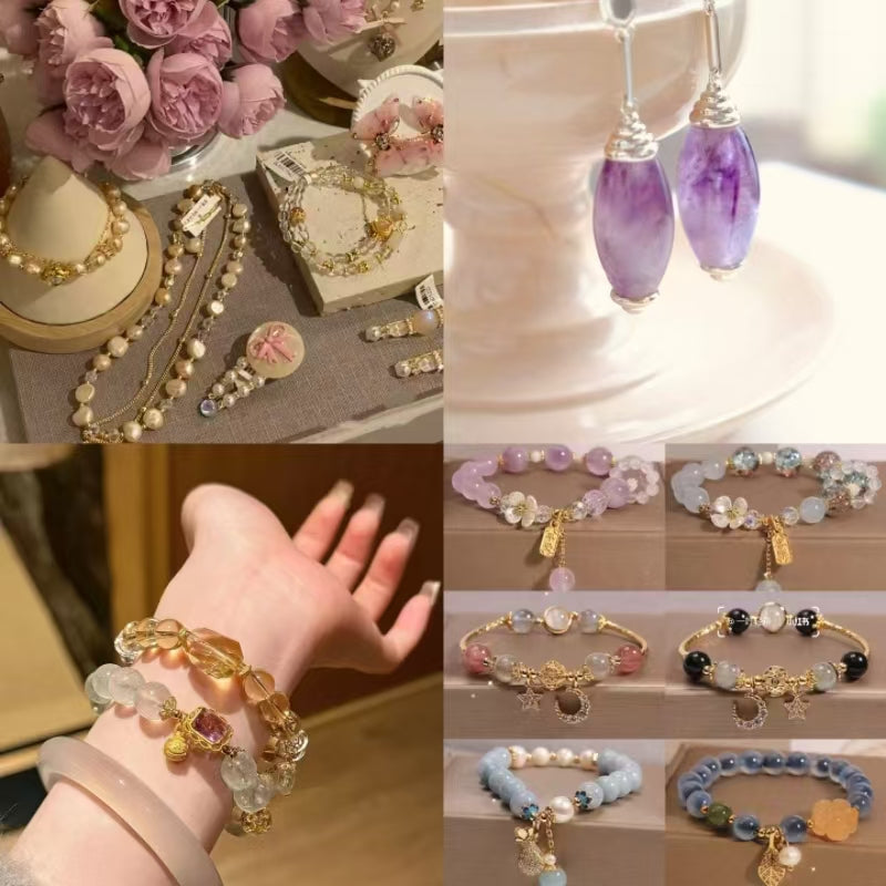 Creative Crystal bracelet, showing unique charm
